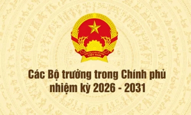  Tiểu sử tóm tắt các bộ trưởng trong Chính phủ nhiệm kỳ 2026-2031
